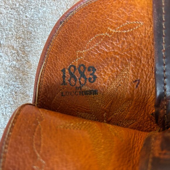 Lucchese 1883 Teju Lizard N4002 cowboy boots, size 8.5 - Picture 6 of 9